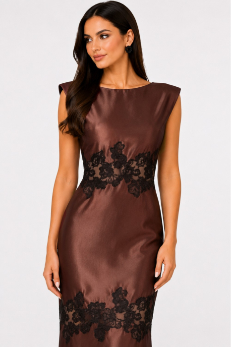 Rochie 5186 maro Ginette [4]