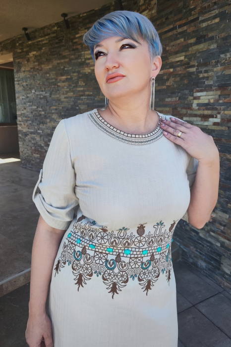 Rochie 525 bej Effect [5]