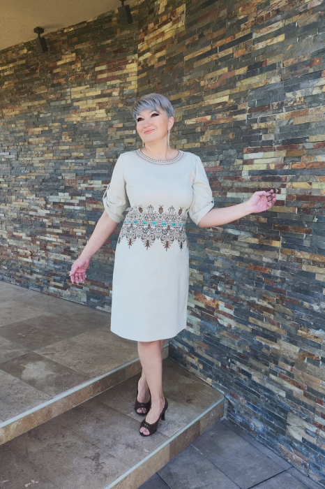 Rochie 525 bej Effect [3]