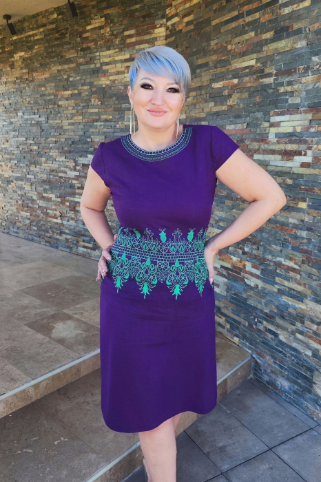 Rochie 525 in indigo Effect [2]