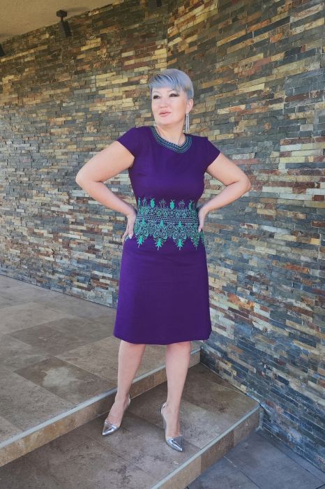 Rochie 525 in indigo Effect [5]