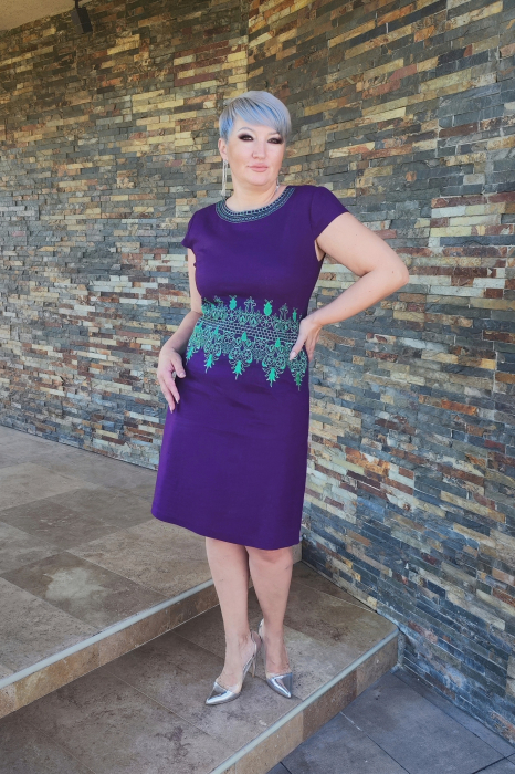 Rochie 525 in indigo Effect [4]