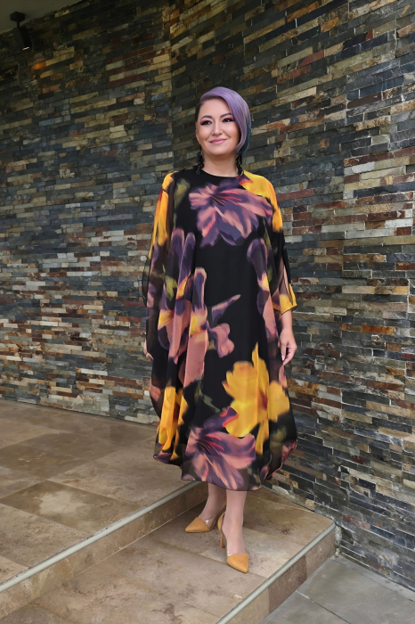 Rochie 5254 voal inflorat Mizar