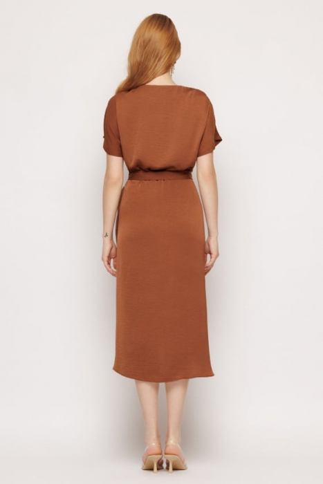 Rochie 5266 petrecuta maro Mizar [5]