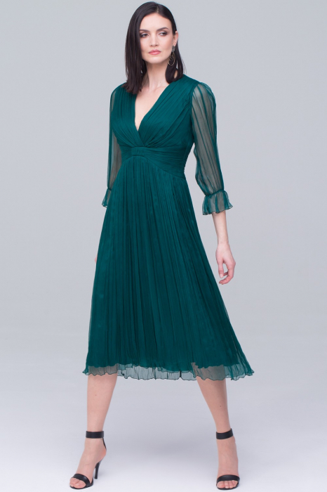 Rochie 527 t68 verde ginette