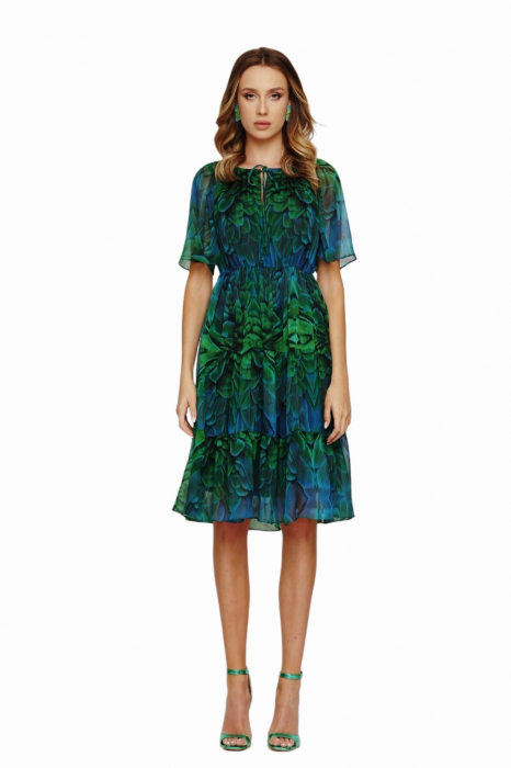 Rochie 5288 voal imprimat Mizar