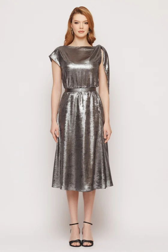 Rochie 5296 argintie Mizar [3]