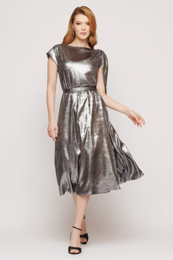 Rochie 5296 argintie Mizar [2]