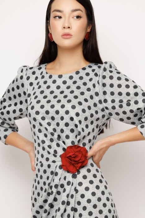 Rochie 5516 gri buline Mizar [1]