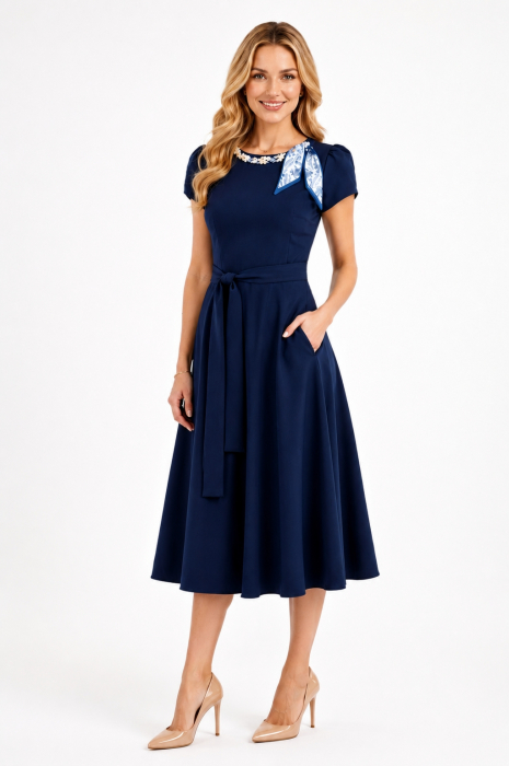 Rochie 5532 bleumarine La Donna [2]