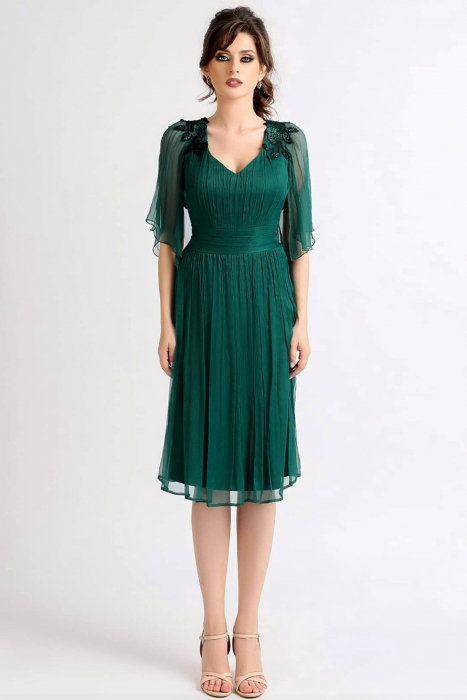 Rochie 555 t68 verde ginette