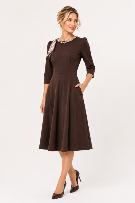 Rochie 5600 maro La Donna [2]