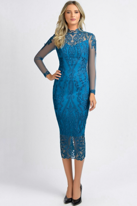 Rochie 570 turqoaze ginette