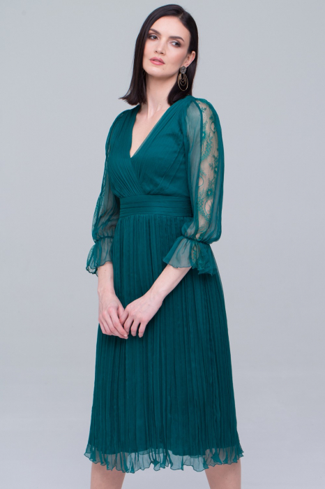 Rochie 598 T68 verde Ginette