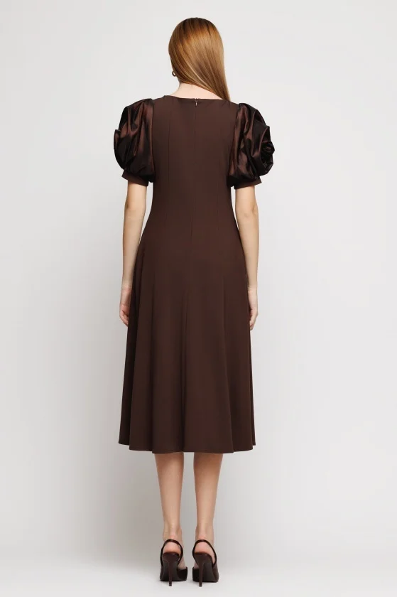 Rochie 6014 ciocolata Mizar [2]