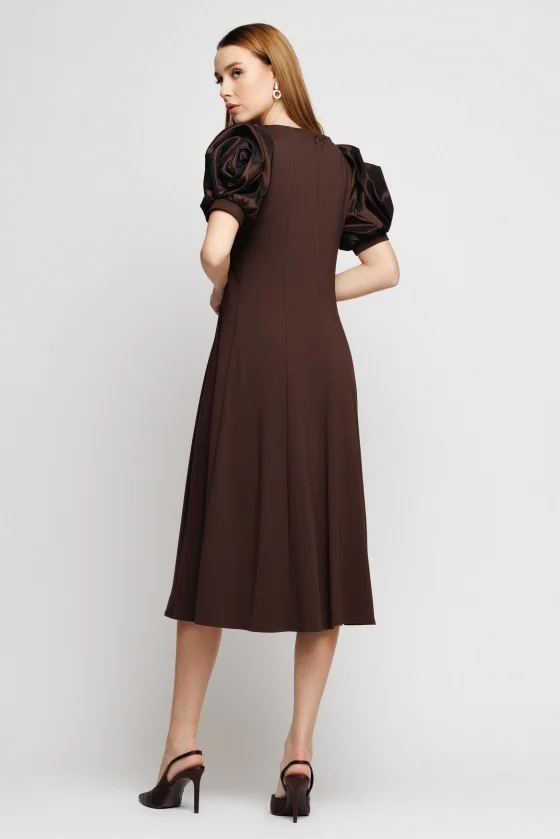 Rochie 6014 ciocolata Mizar [4]