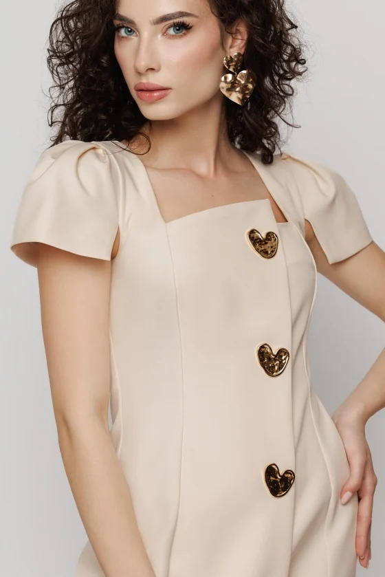 Rochie 6242 crem Mizar [5]