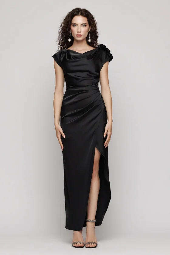Rochie 6245 neagra Mizar [4]