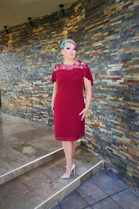 Rochie 719 bordo Viada [3]