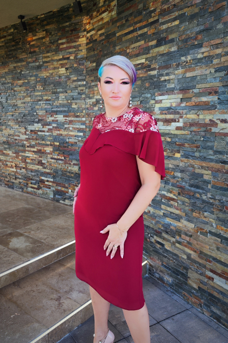 Rochie 719 bordo Viada [5]
