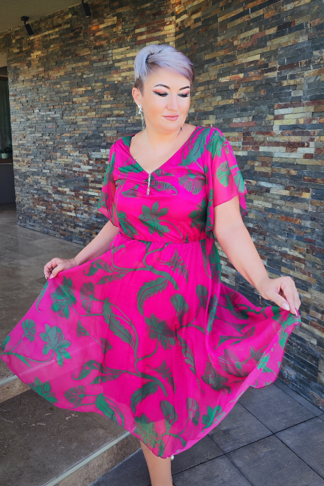 Rochie 767 ciclame Viada [7]