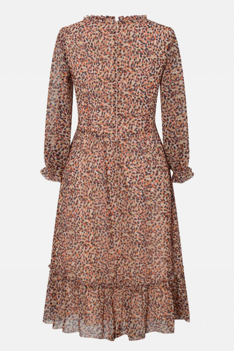 Rochie 840 imprimat maro Viada [2]
