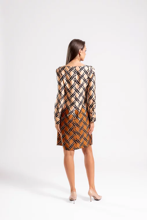 Rochie 8472 imp vascoza Caramel [3]