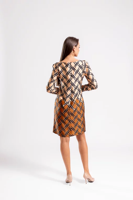 Rochie 8472 imp vascoza Caramel [5]