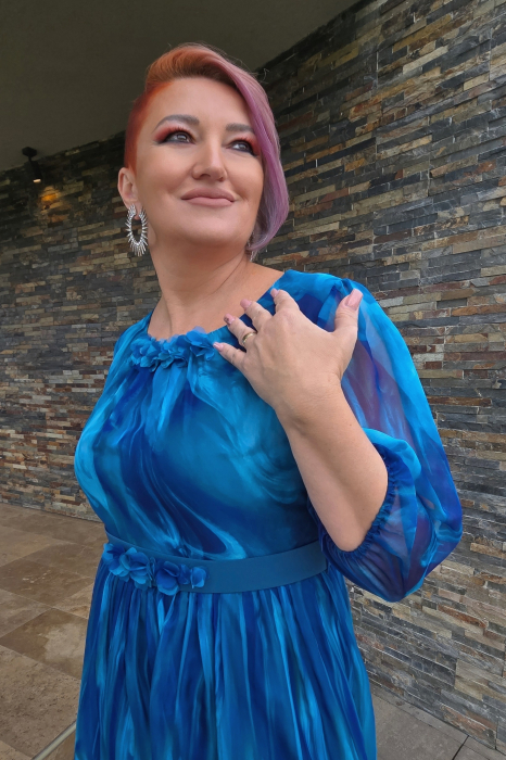 Rochie 867 turquaz Viada [4]