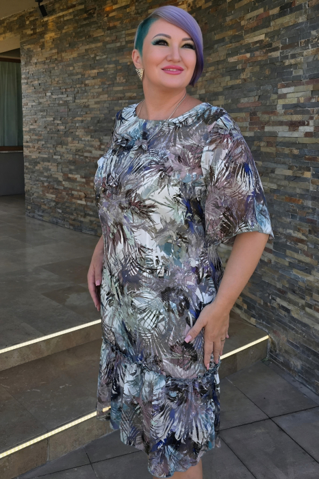 Rochie 904 imprimata verde Viada [5]