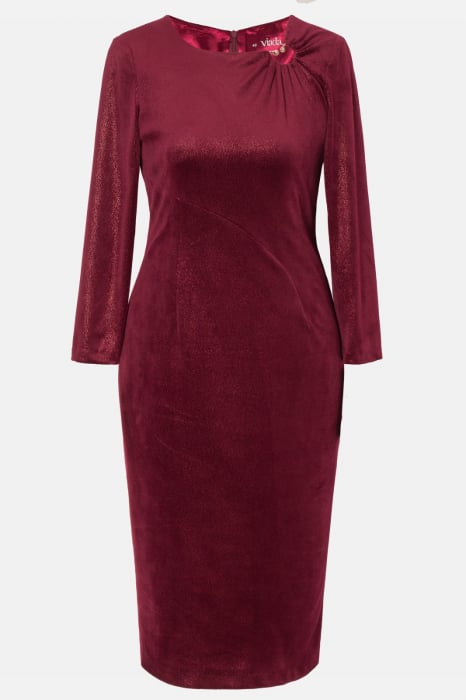 Rochie 958 bordo catifea Viada