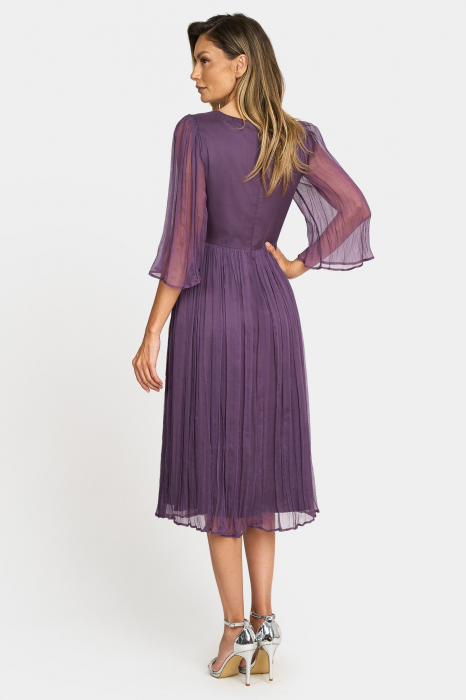 Rochie 995 matase naturala ametist Viada [2]
