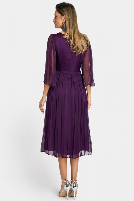Rochie 995 matase naturala mov Viada [2]