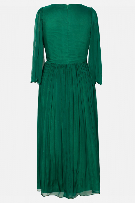 Rochie 995 matase naturala verde Viada [3]