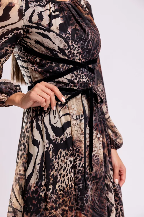 Rochie C8464 animal print Caramel [4]