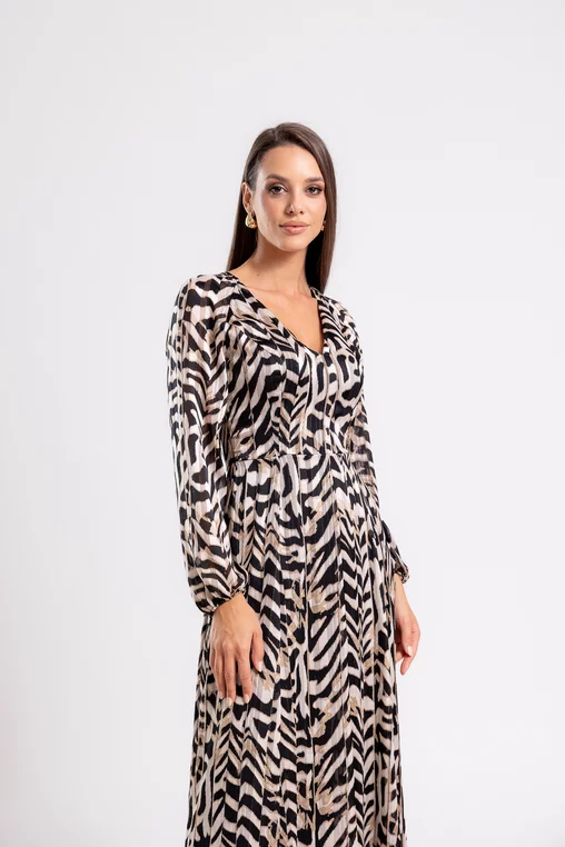Rochie C8468 animal print Caramel [3]