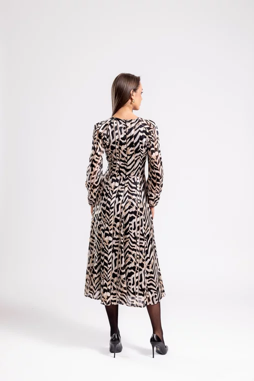 Rochie C8468 animal print Caramel [5]