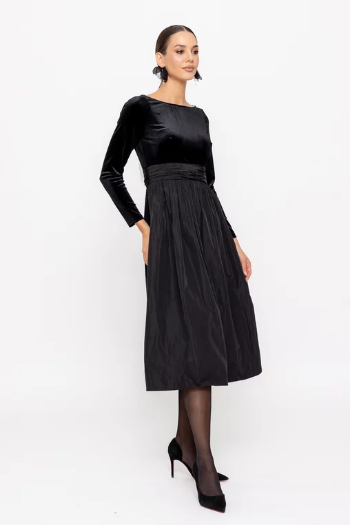 Rochie C8479 neagra Caramel [5]