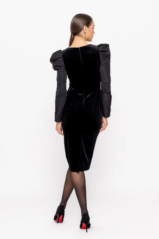 Rochie C8480 neagra Caramel [4]