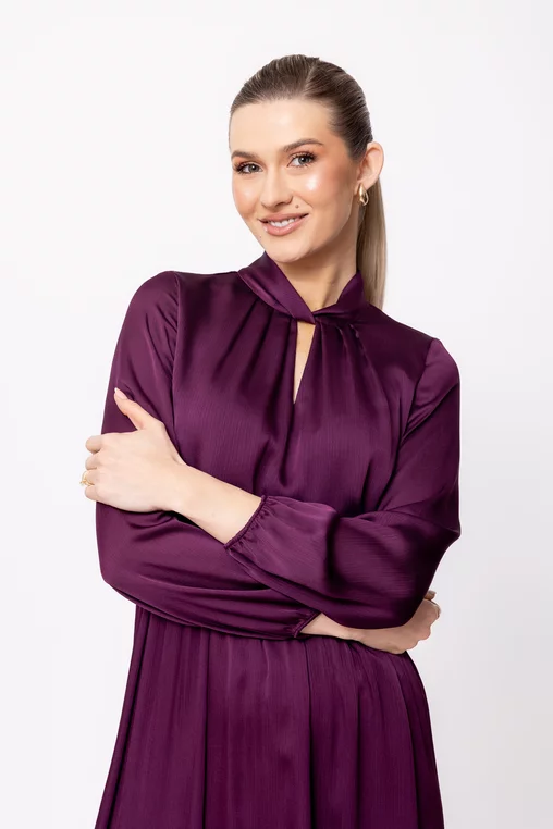 Rochie C8505 mov Caramel [5]