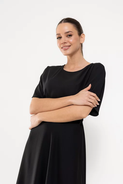 Rochie C8523 neagra Caramel [2]