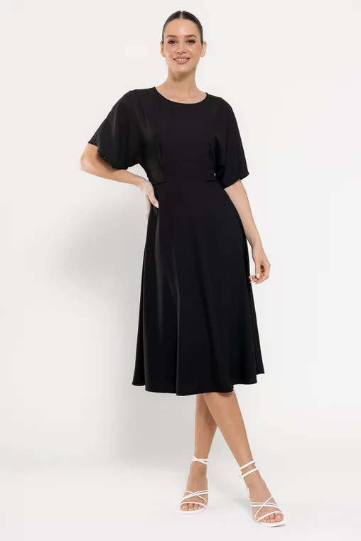 Rochie C8523 neagra Caramel