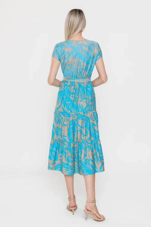 Rochie C8536 vascoza blu Caramel [6]
