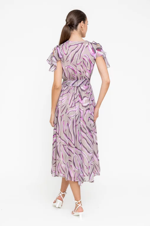 Rochie C8545 imprimata Caramel [7]