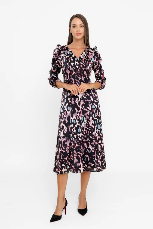 Rochie C8566 animal print Caramel [5]