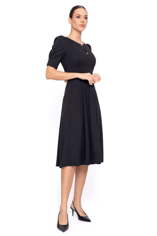 Rochie C8608 neagra Caramel [4]