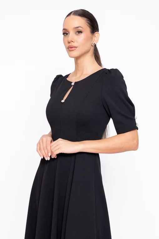 Rochie C8608 neagra Caramel [2]