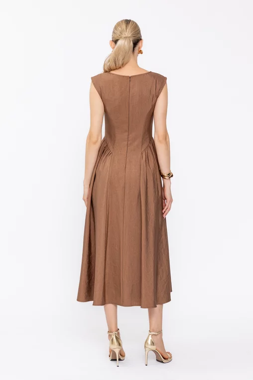 Rochie C8631 maro Caramel [8]