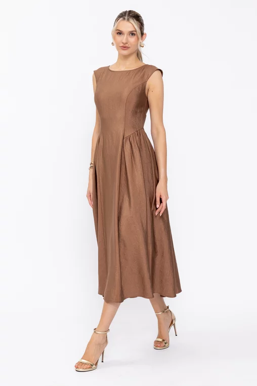 Rochie C8631 maro Caramel [4]