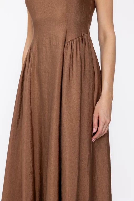 Rochie C8631 maro Caramel [6]